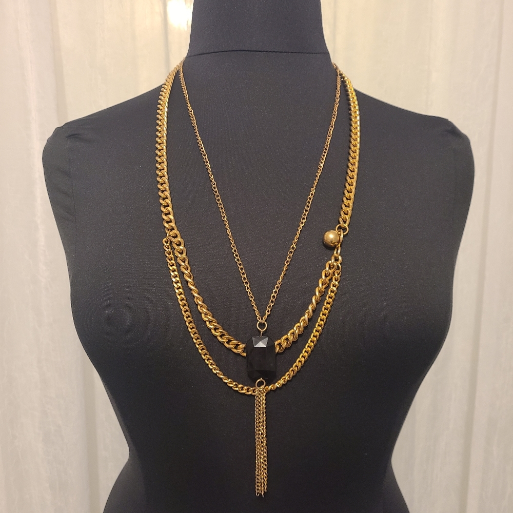 3 for $20 sale!!!Costume jewelry layered brass necklaces